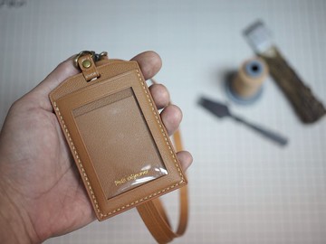 MOOSworkshop  Chevre Sully羊革 掛頸工作證/證件套 (連頸繩)