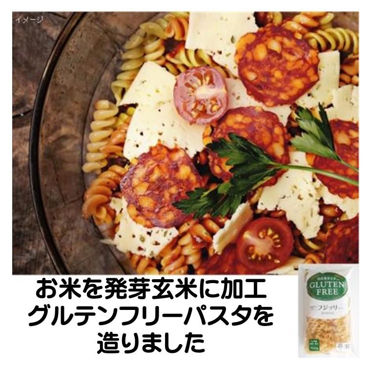 グルテンフリー フジッリ 150g お米を発芽玄米に加工 グルテンフリーパスタを造りました 着色料は使用しておりません