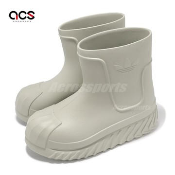 adidas 厚底雨鞋 Adifom Superstar Boot W 女鞋 綠 膠鞋 增高 貝殼頭 休閒鞋 IE0387