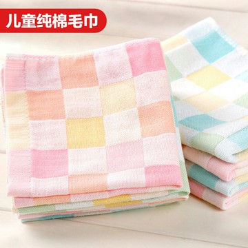 寶寶口水巾嬰兒紗布毛巾洗臉新生兒童用品初生純棉幼兒全棉小方巾