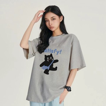 免運  100%纯棉短袖T恤夏季新款美式复古慵懒风上衣