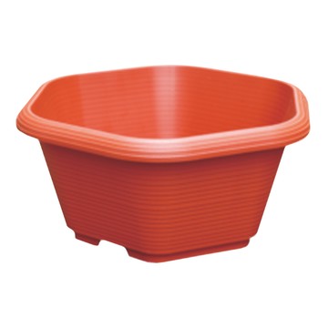 百貨King 日式六角花盆 槽-1尺 2組入  磚紅色  30 x 26 x 16cm  1個