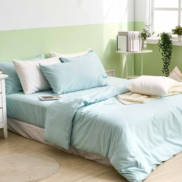 薄被套-雙人 / 6x7尺 / 舒柔棉 / 薄荷綠 台灣製