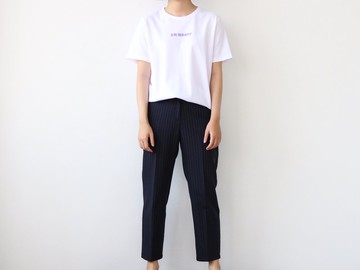 I'M MOODY  文字印花T恤