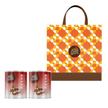 【長青穀典】橙雙成對 南棗核桃糕禮盒 2入/盒 點數 送禮 企業 客戶 拜訪 伴手禮