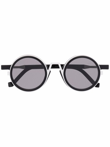VAVA Eyewear - round frame sunglasses - unisex - Acetate - 45 - Black