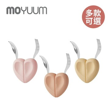 MOYUUM 韓國 304不鏽鋼愛心湯叉組 (蜜糖粉/奶油黃/豆沙紅)★衛立兒生活館★
