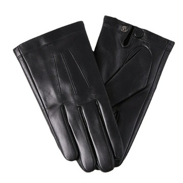 【巴黎精品】現貨+預購 真皮手套男手套-山羊皮短款觸控加絨男配件a1dx51