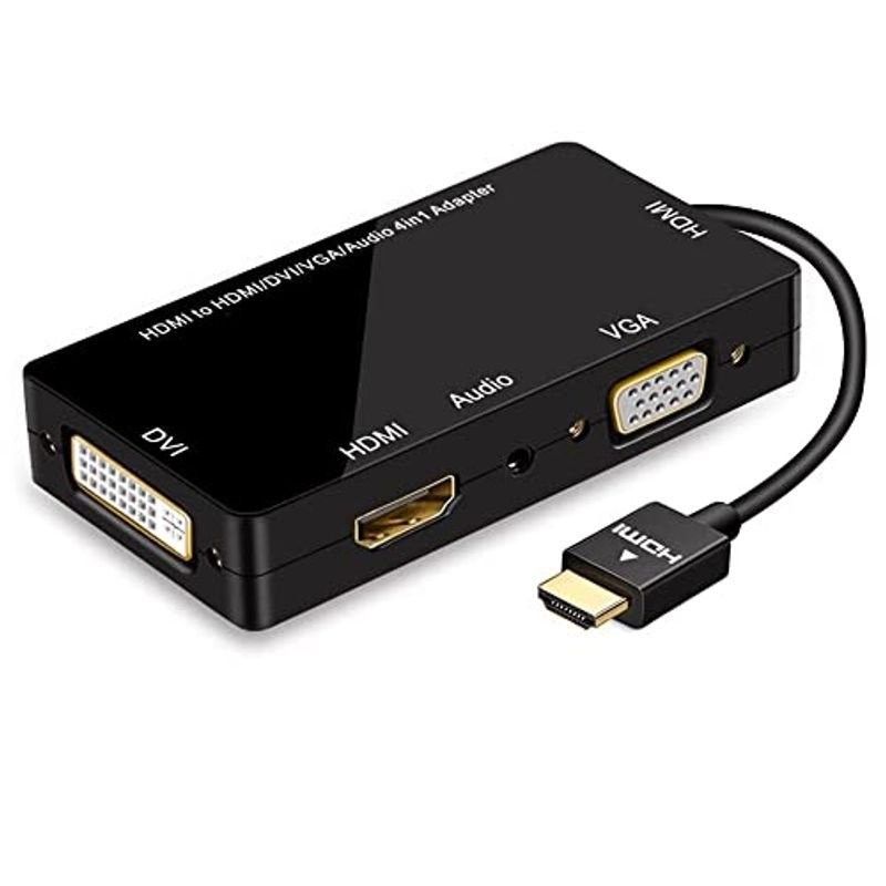 ConnBull HDMI 変換 VGA DVI HDMI 音声出力 多機能 変換 4合1 アダプタ 3840*2160 4K解像度 多ポー 通販  LINEポイント最大0.5%GET | LINEショッピング