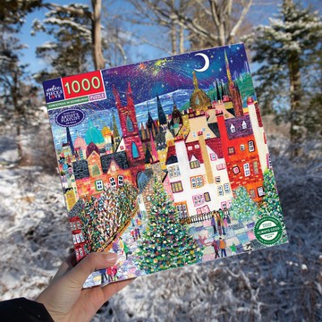 eeBoo 1000片拼圖 - Christmas in Edinburgh 愛丁堡的聖誕節