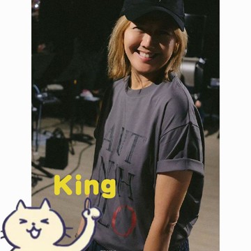 【KING】孫燕姿 同款衣服 就在日落以後 巡迴演唱會 t 恤 短袖 周邊 蘇州站 應援衣服 寬鬆 純棉 歌迷專屬
