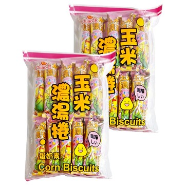 Chiao-E 巧益 玉米濃湯捲 蛋奶素  200g  2袋