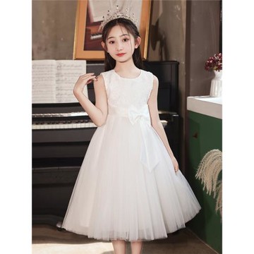 女童連衣裙夏裝2025新款兒童裝禮服公主裙夏季洋氣演出服花童裙子