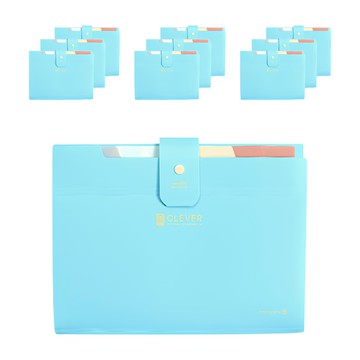 Morning Glory 4500 Clever 8格簡易文件夾  10個  薄荷綠