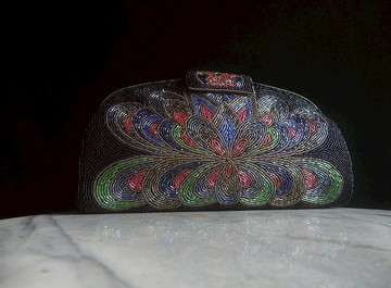 【老時光 OLD-TIME】早期台灣製手工製貴夫人珠珠包