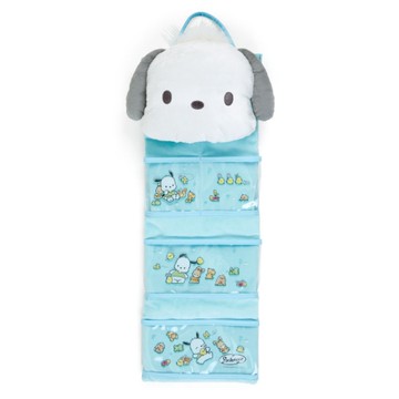 【震撼精品百貨】Pochacco 帕帢狗~日本三麗鷗Sanrio 帕恰狗絨毛壁掛收納袋-春天*74738
