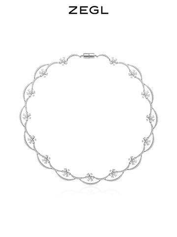 ZEGL設計師夜宴派對系列花環項鏈女輕奢小眾鎖骨鏈頸鏈2021年新款