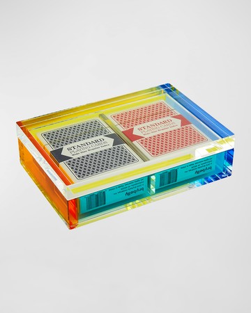 Lucite Card Box Set (Includes 2 Set of Cards)