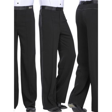 丹凱男士拉丁舞褲國標舞比賽長褲成人春秋中厚練習交誼摩登舞蹈褲