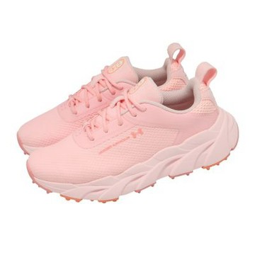 Under Armour UA 高爾夫球鞋 W Halo Hybrid Golf Trip 女鞋 粉 防水鞋面 6010934658