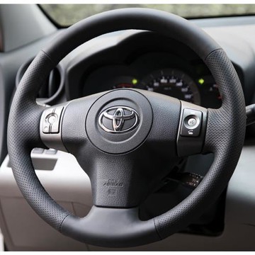 適用于豐田新09/10/11老款RAV4榮放手縫真皮方向盤套專用全包把套