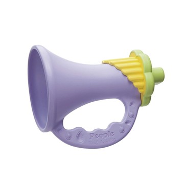 日本People 新彩色米的喇叭咬舔玩具