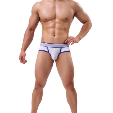 【Qi Mei 齊美】後挖空性感三角男內褲 3件組(顏色隨機)