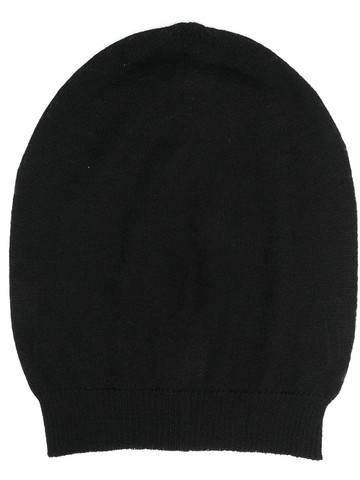 Rick Owens - virgin-wool knitted beanie - men - Virgin Wool - One Size - Black