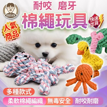 寵物玩具【布萊恩👨🏻隔日到貨】棉繩玩具 啃咬玩具 寵物互動玩具 狗狗耐咬玩具 貓咪玩具 狗狗玩具 寵物棉繩玩具 貓狗玩具