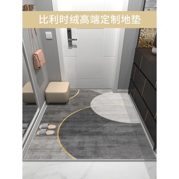 簡約輕奢入戶門地墊家用臥室門墊客廳吸水防滑速干可裁剪地毯腳墊