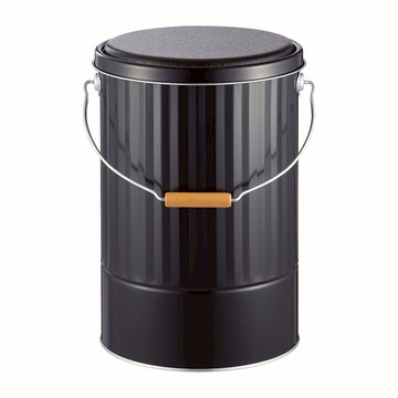 日本 OBAKETSU 手工製凳子儲物桶 L黑色