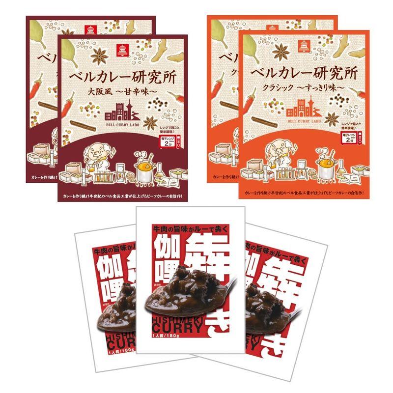 ベル食品工業 レトルトカレー オリジナル 詰め合わせ 3種 計 7食 セット ビーフカレー 大阪