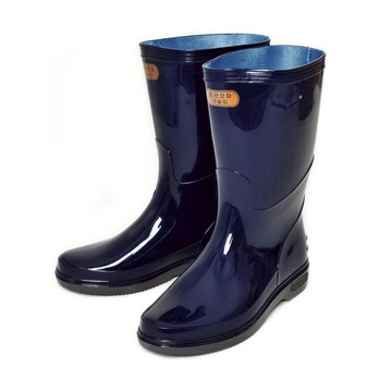 寶生 男性防滑中筒雨靴  27cm  藍色