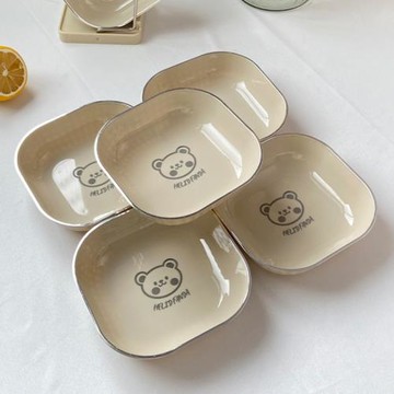 日本無印品質吐骨碟日式蘸料碟輕奢家用餐桌垃圾骨頭盤子裝水果