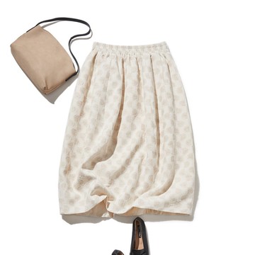 【復古現代的廓形】棉麻材質 氣球裙 長裙 內襯裙 250910-1