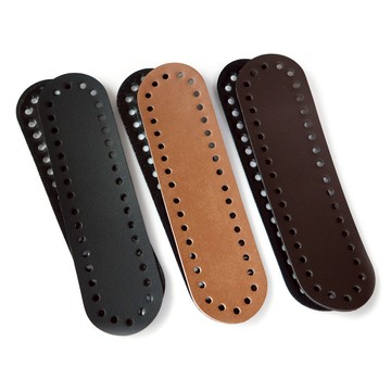 毛線國度 橢圓形迷你包底 3件組  黑色 + 栗色 + 米白色  1套