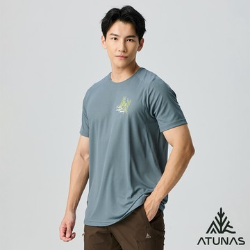 【ATUNAS 歐都納】男款POLARTEC POWER DRY短袖T恤A1TS2501M深岩灰