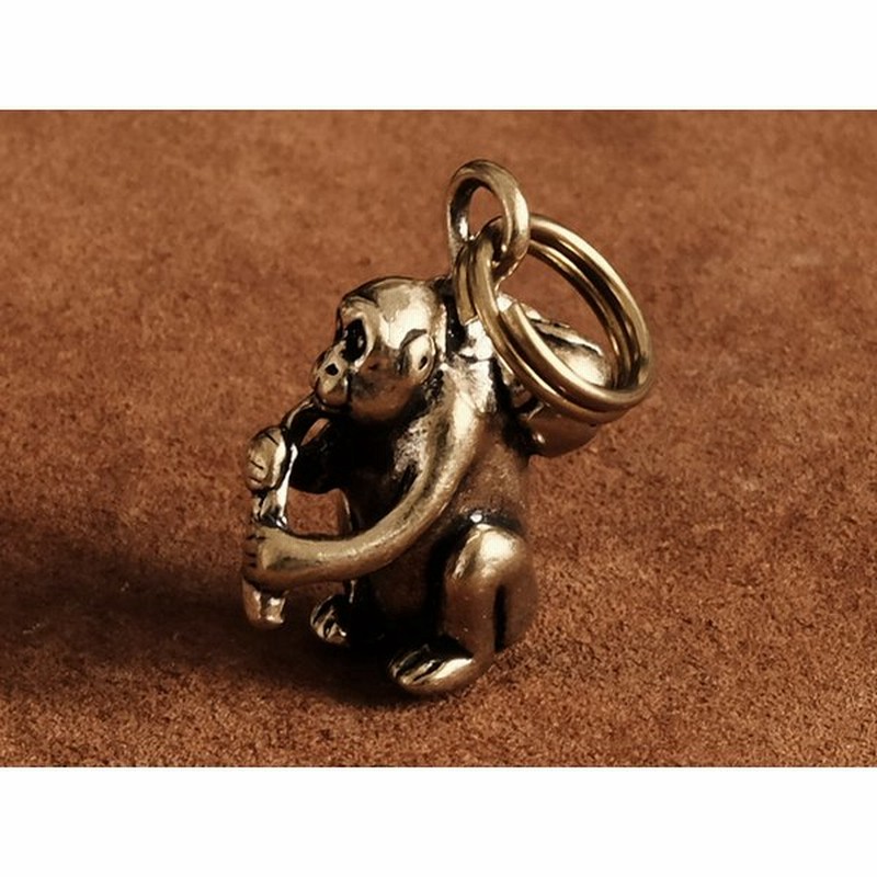 真鍮 猿 キーホルダー 木の実 モンキー さる サル 申年 キーチェーン ゴールド 二重リング ブラス アニマル グッズ ブラス ゴールド 通販 Lineポイント最大0 5 Get Lineショッピング
