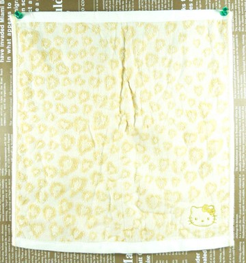 【震撼精品百貨】Hello Kitty 凱蒂貓 中方巾 豹紋 米色 震撼日式精品百貨