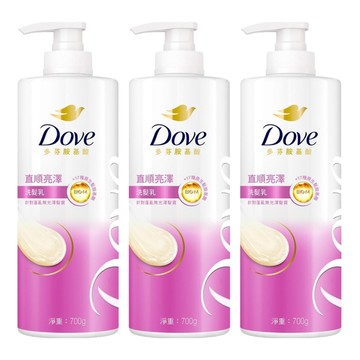 Dove 多芬 直順亮澤洗髮乳  700g  3瓶