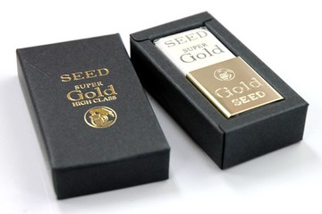 SEED日本高級天然橡皮擦GOLD金色握殼
