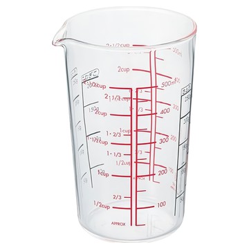 HARIO 好璃奧 玻璃量杯  玻璃 透明色  500ml  1個