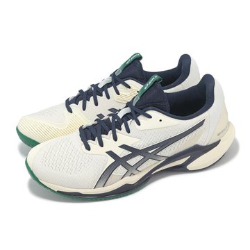 Asics 網球鞋 Solution Speed FF 3 男鞋 米 藍 亞洲大師賽 穩定 緩震 亞瑟士 1041A438104