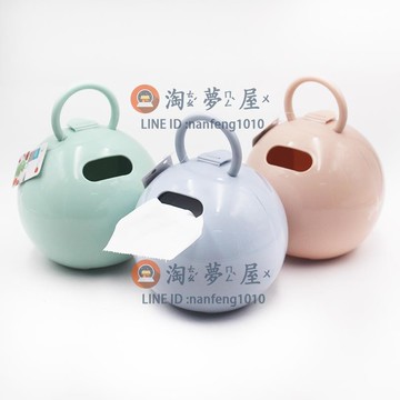 面巾盒面紙盒創意手提式臺式兩用紙巾筒 家用塑料掛式紙巾桶桌用紙巾盒【淘夢屋】