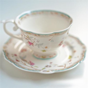 景德鎮復古咖啡杯套裝歐式小奢華陶瓷杯創意田園下午茶具花茶杯碟