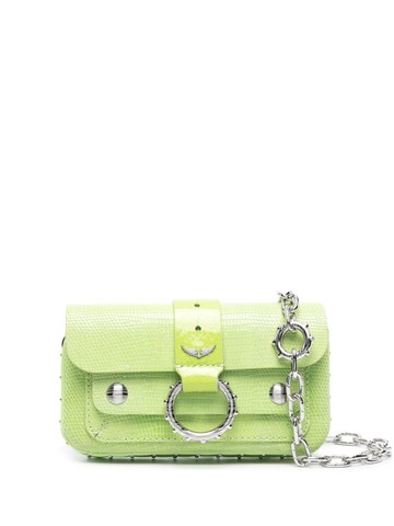 Zadig&Voltaire - Kate Wallet lizard-embossed leather mini bag - women - Calf Leather/Cotton - One Size - Green