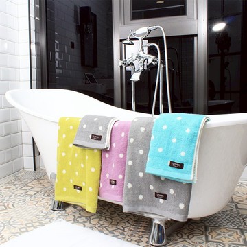 【出清5折!!!】Lovel 專利咖啡紗除臭抗UV圓點浴巾 / 毛巾 /方