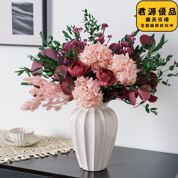仿真花 人造花 天然永生花乾花繡球桌面擺件裝飾插花中式風2025年宵花