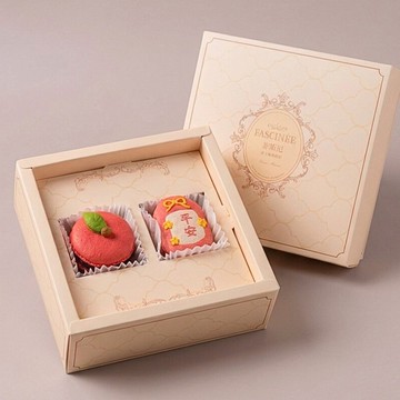 蘋安御守 減糖厚餡馬卡龍禮盒2入 新年禮盒