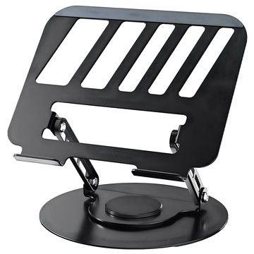 Basemo 倍魔 金屬可旋轉筆記本支架  1個  黑色  BMZJ091